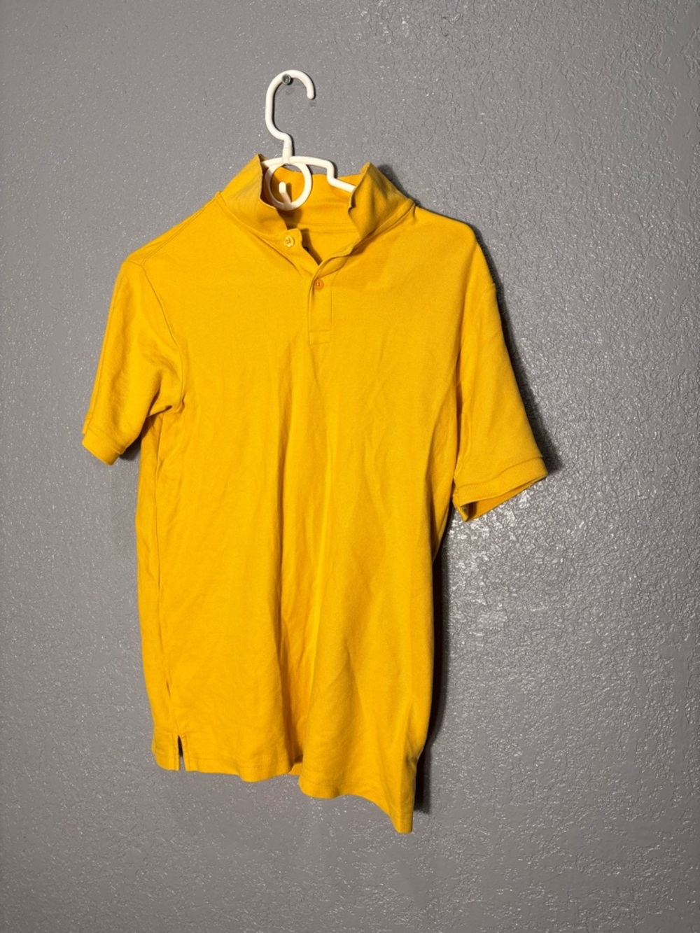 Men's Yellow Short-Sleeve Polo Shirt
